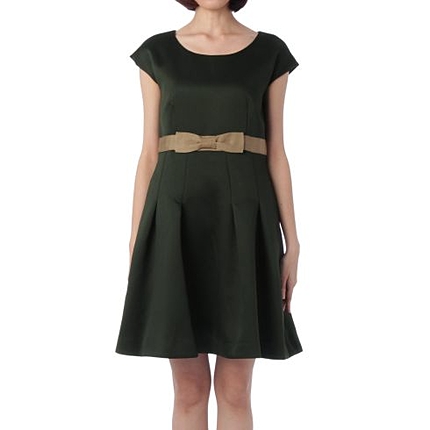 リボンサテンワンピース