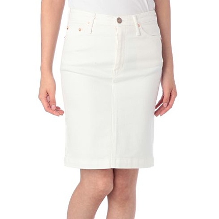 ホワイトデニムスカート