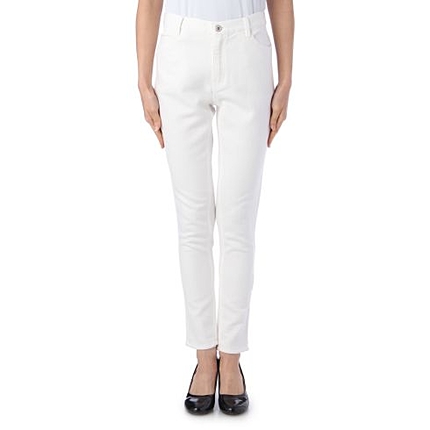 ホワイトニットデニムパンツ