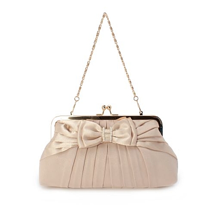 3WAYプリーツリボンパーティーバッグ