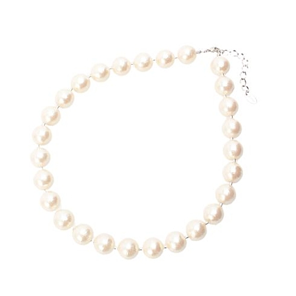 ビッグコットンパールショートネックレス