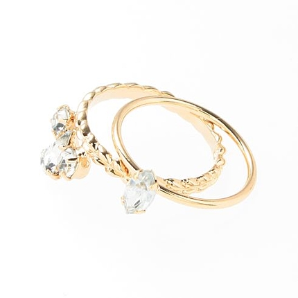 2連ストーンファラウンジリング