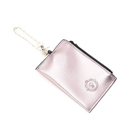 チャームつき型押しパスケース