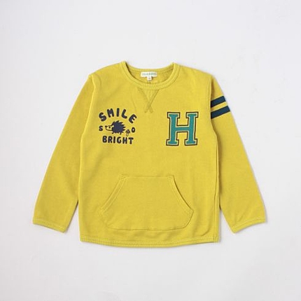 イニシャル裏毛カットソー