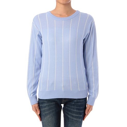 ピンストライプニットプルオーバー