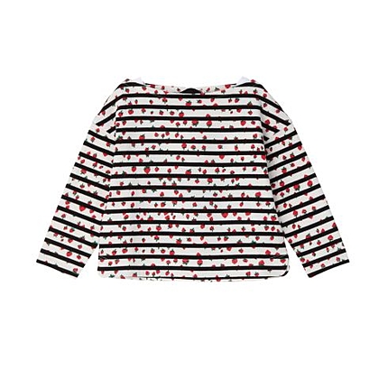 MUVEIL イチゴ×ボーダーカットソー