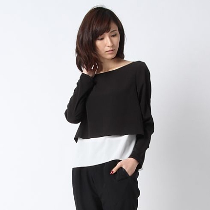 レイヤードブラウス