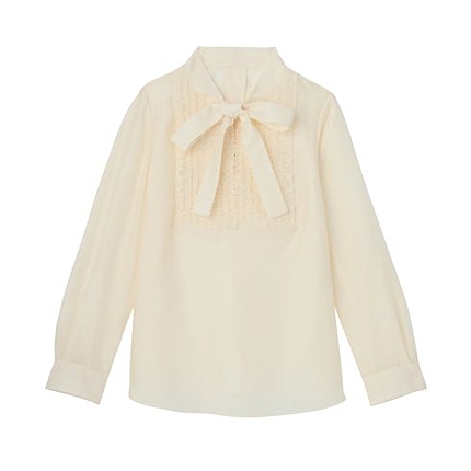 フリルボウタイシャツ