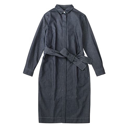 バージラデニム シャツワンピース