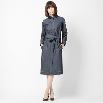 バージラデニム シャツワンピース