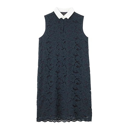 SACRA 衿付きレースワンピース