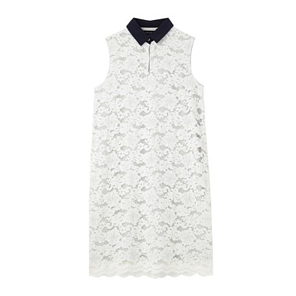 SACRA 衿付きレースワンピース