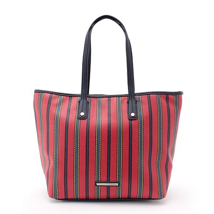 カラーストライプトートバッグ