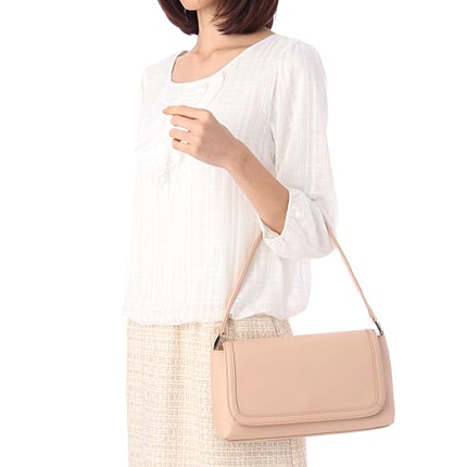 サブバッグ付プレーンハンドバッグ