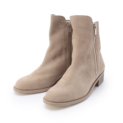 サイドジッパーショートブーツ