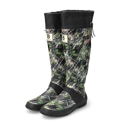 カモフラ柄レインブーツ