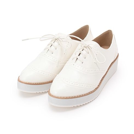 エナメルオックスフォードシューズ