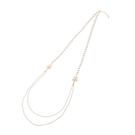 フラワーモチーフ付パールアクセサリー