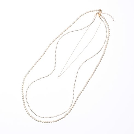 パール2WAYビジュートップロングネックレス