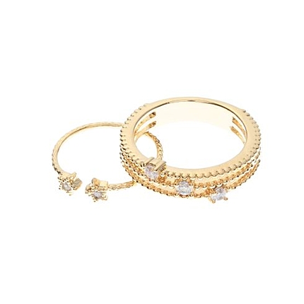 プチビジューセットリング