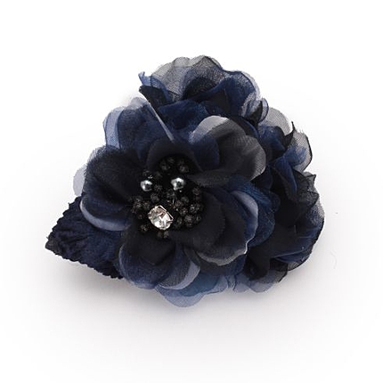 フラワー&リーフコサージュ