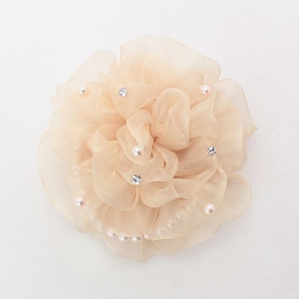 パールビジューフラワーコサージュ