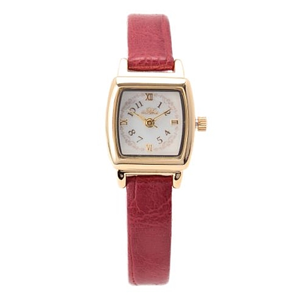 スクエアレザー調リストウォッチ