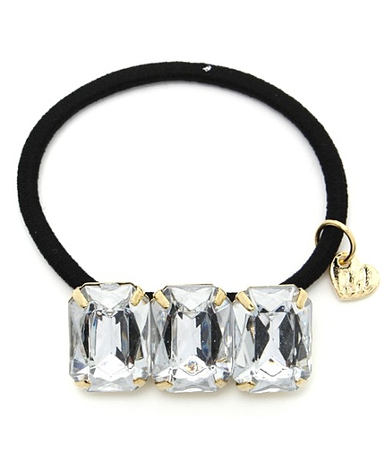 ビジューポニーヘアゴム