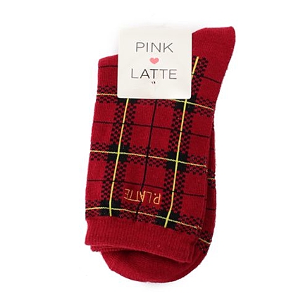 タータンチェック風靴下