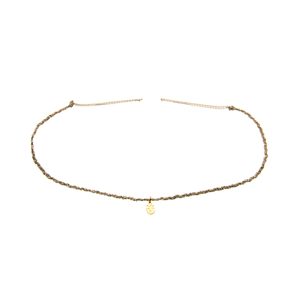 コットンコード ブレスレット(グレー)