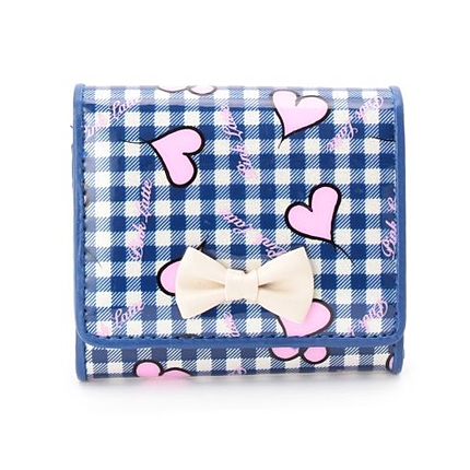 ハートチェックミニ財布