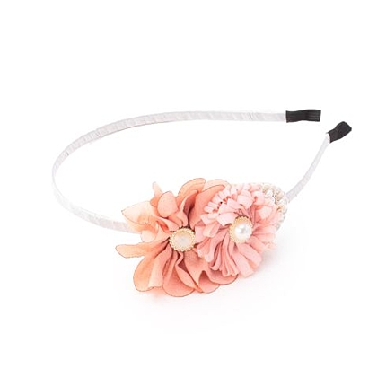 フラワービジューカチューシャ