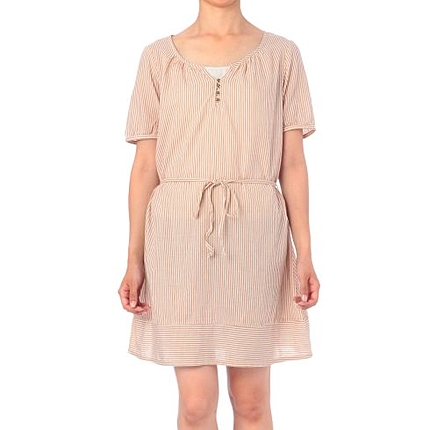 コットンストライプワンピース