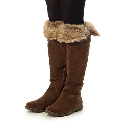 スエード調ジョッキーブーツ