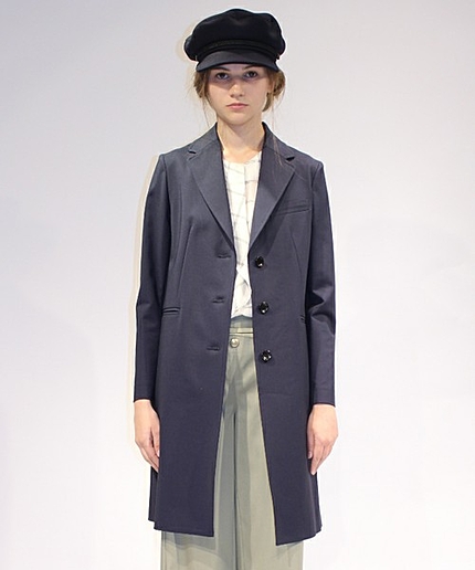 グレンチェック×ダブルクロスチェスターコート