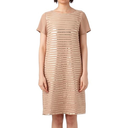 スリットスパンコールワンピース