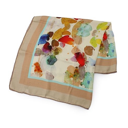 カラフル柄大判シルクストール