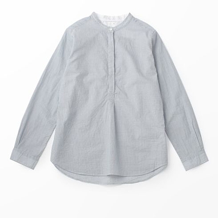 ソフトローン スタンドカラーシャツ ウィメンズ