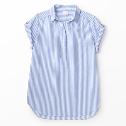 ソフトローン 半袖スキッパーシャツ ウィメンズ