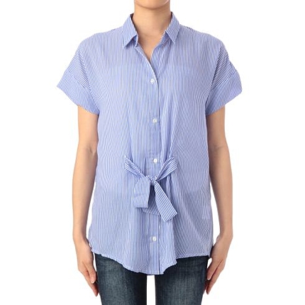 前リボンチュニックシャツ