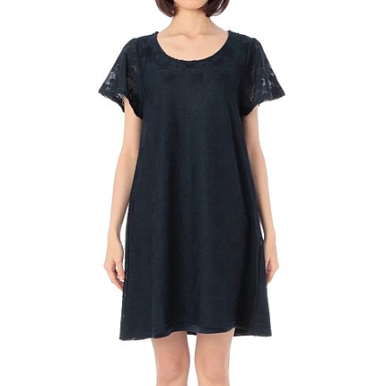 フラワーレースAラインワンピース