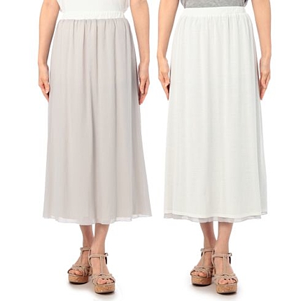 リバーシブルマキシスカート