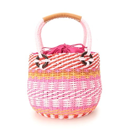 カラフルかごバッグ