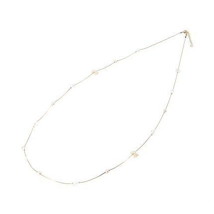 ビーズ&ビジューロングネックレス