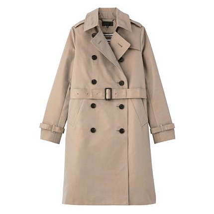 ライナー付きツイルトレンチコート