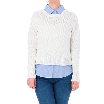 レイヤード風ニットプルオーバー