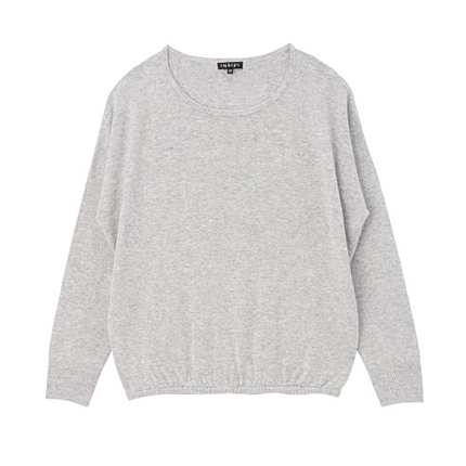 ラウンドネックドロップショルダーニット