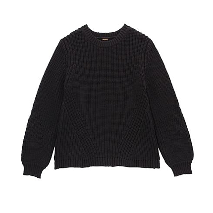 ローゲージコットン混ニット