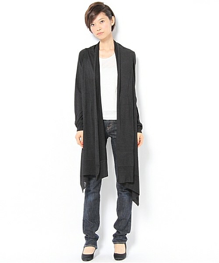 シャイニーシルクカーディガン