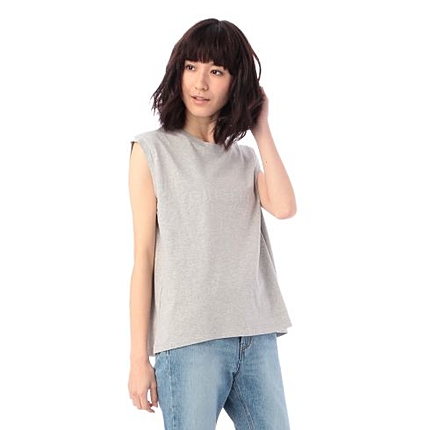 ロゴプリントフレンチスリーブTシャツ